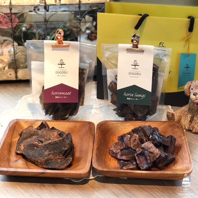 犬のおやつ モンゴル産 馬肉ジャーキー60g・馬肺ジャーキー30gセット 無添加 DOGDELI 福岡 Monte Palatino