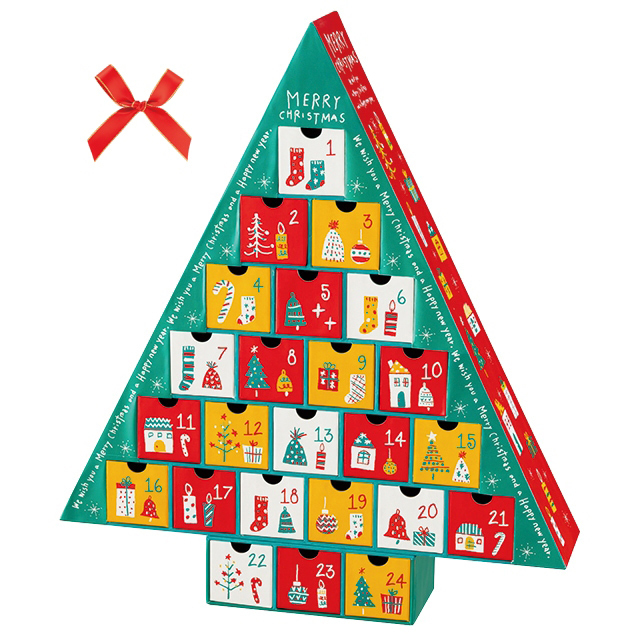 クリスマスドリームアドベントカレンダー 高さ54cm 紙製