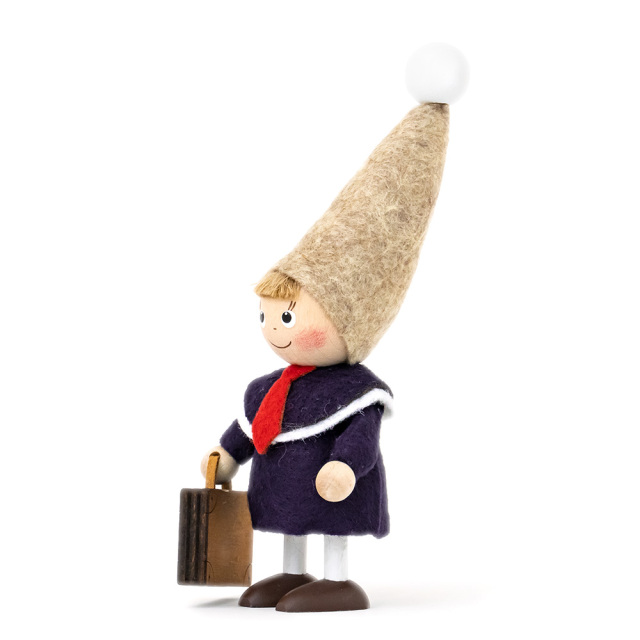 クリスマス 木製人形 バッグを持った男の子 ハーモニー かわいい