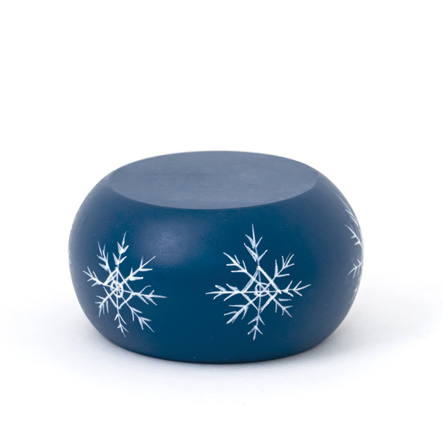 スツール スノーフレーク ブルー クリスマス 木製人形 かわいい ハンドメイド ノルディカニッセ NORDIKA nisse NRD120722