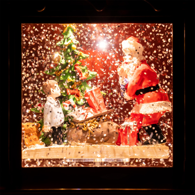 ウォーター暖炉ライトスタンド 電子オルゴール(X'masソング8曲収録