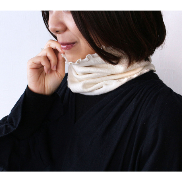 シルク＆コットン腹巻き &NE(アンドエヌイー) n.elephant(エヌ・エレファント) NWS-160 ネックウォーマーとしても使用可能