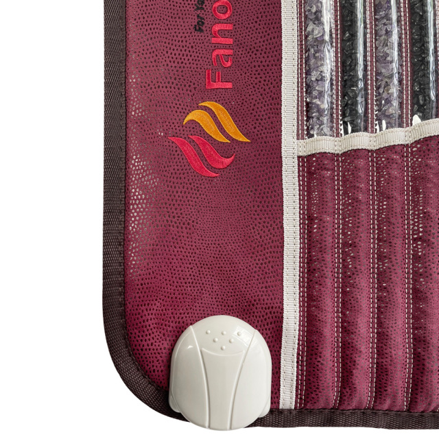 Fanocare アメジスト 遠赤外線ストーンマット コントローラー接続部拡大 H Noble Compact Mat MAT-08-02 ヒーティングパッド