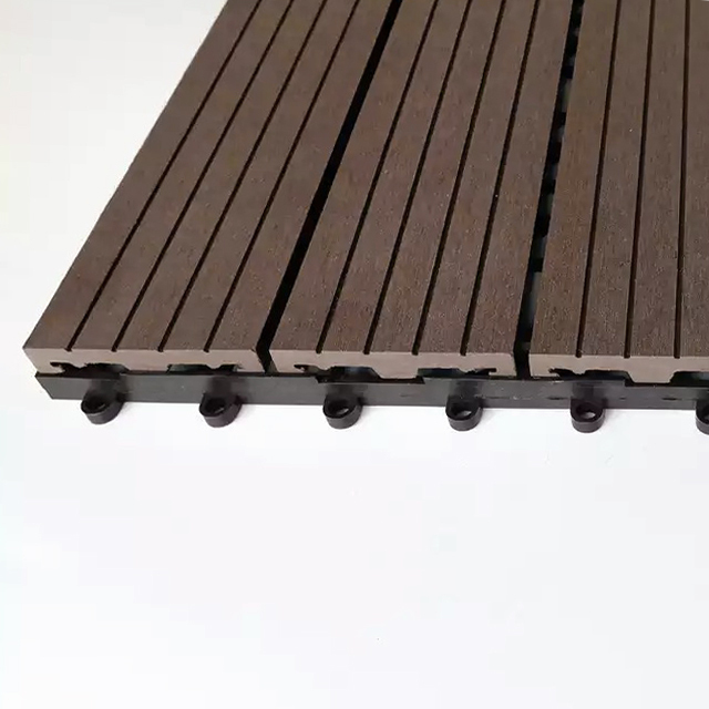 ウッドデッキパネル 人工木 デッキタイル 断面