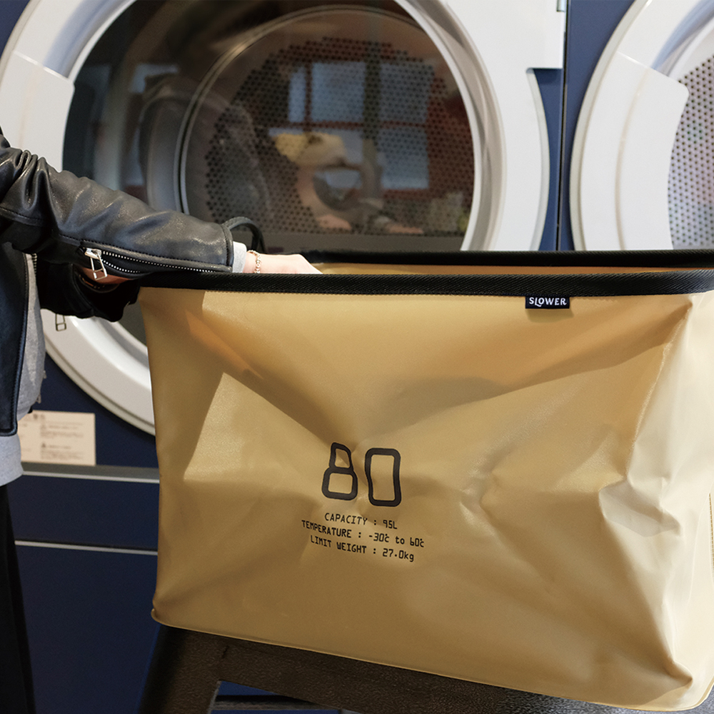 ストレージボックス HANG STOCK STORAGE 95L サンド 防水 アウトドア SLOWER