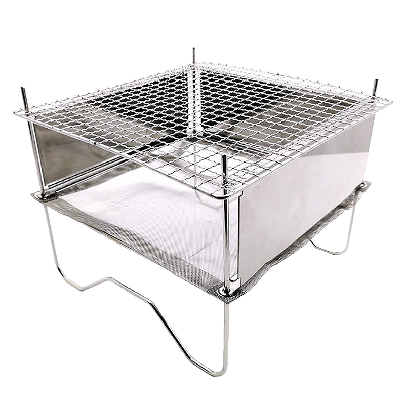 組立式バーベキューグリル 焚き火台 キャンプストーブ BBQ 全体