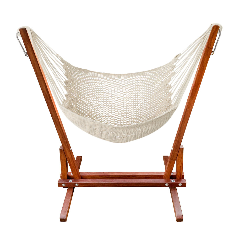 チェアーハンモック用ガーデンスタンド Curiace キュリアス 正面 ハンモック有り