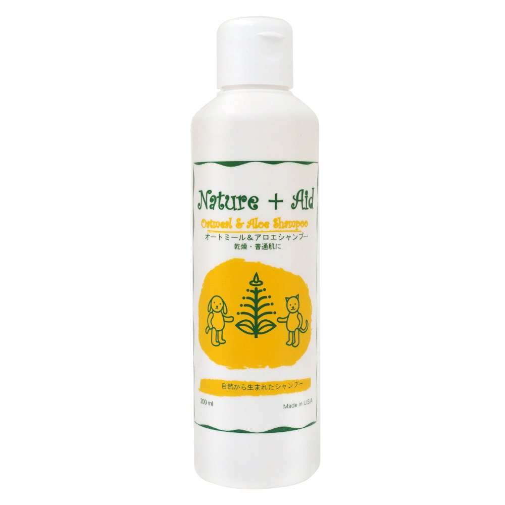 犬用オートミール＆アロエシャンプー 200ml ネイチャーエイド NatureAid