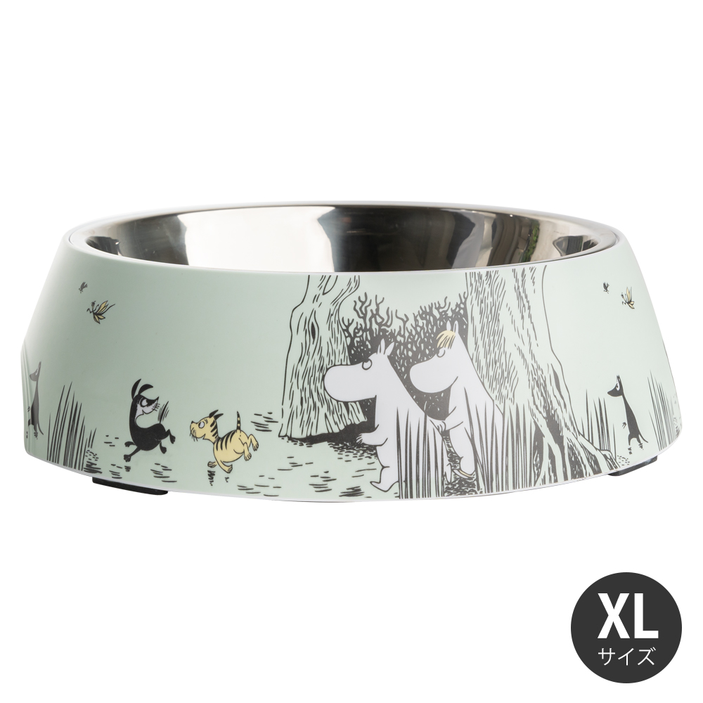 ムーミン ペットフードボウル XL グリーン 1200ml MOOMIN PETS by muurla