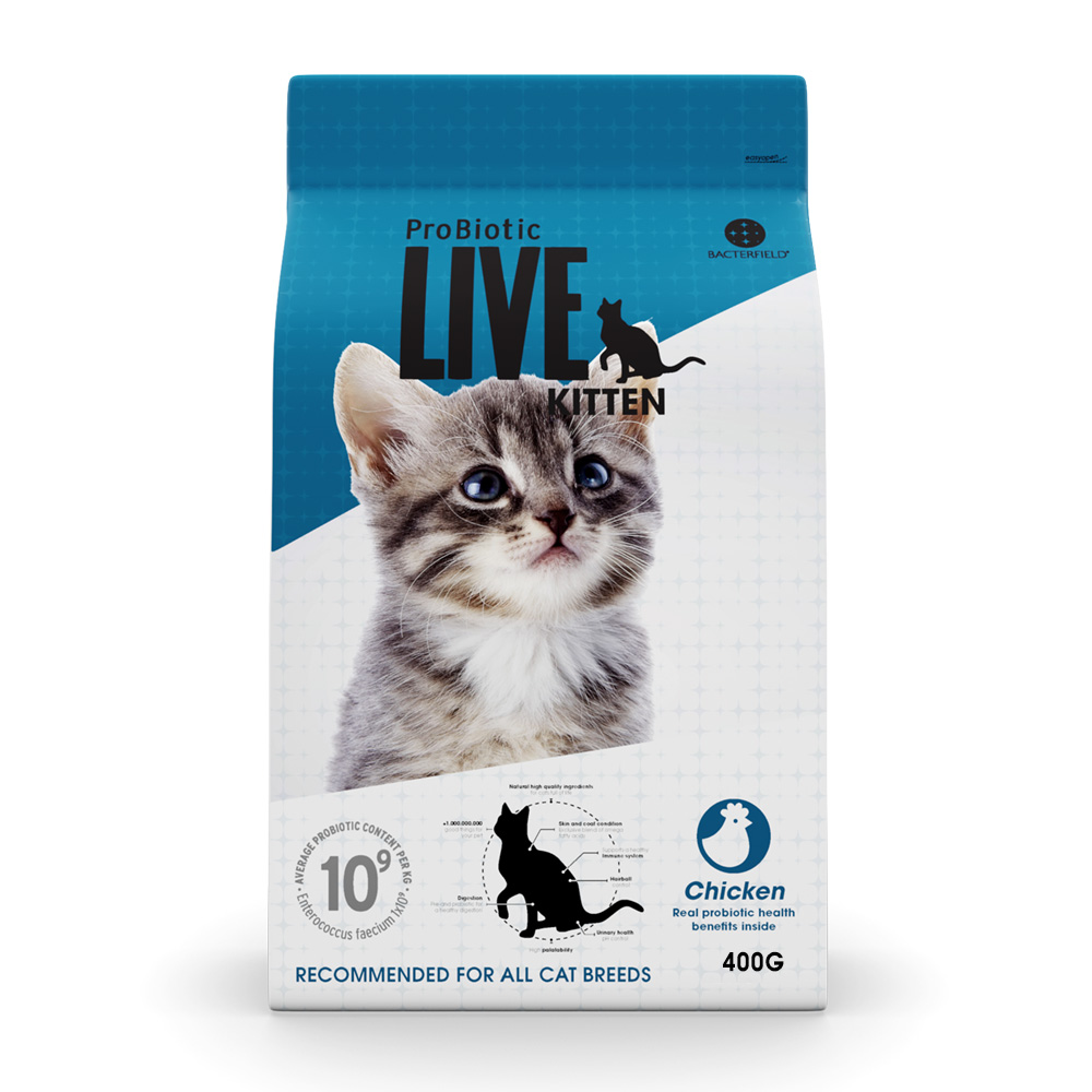 ProBiotic LIVE 子猫用 チキン400g プロバイオティック ライブ キャットフード BACTERFIELD