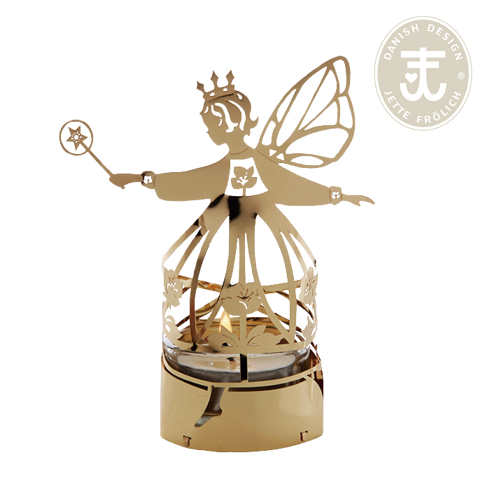 クリスマス　大皿　イエッテ・フローリッヒ Jette Frolich ティーライトホルダー マジックフェアリー ゴールド