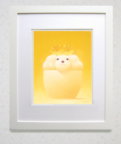 四つ切サイズ　新作『黄色い花飾り』