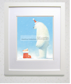 【新作】染め版画（四つ切）　赤いくつの天使