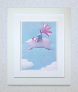 【ギフトに最適！】心やすらぐ染め版画（八つ切）　春のおくりもの