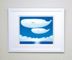 【ギフト・お祝にも最適！】染め版画（半切）　ゆっくりとゆったりと