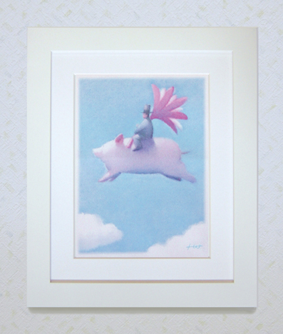 【ギフトに最適！】心やすらぐ染め版画（八つ切）　春のおくりもの