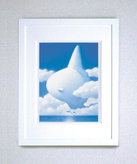 【ギフト・お祝にも最適！】染め版画（半切）　めぐり会い時の中で