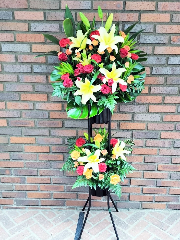 2段スタンド花（お任せプラン・20,000円）
