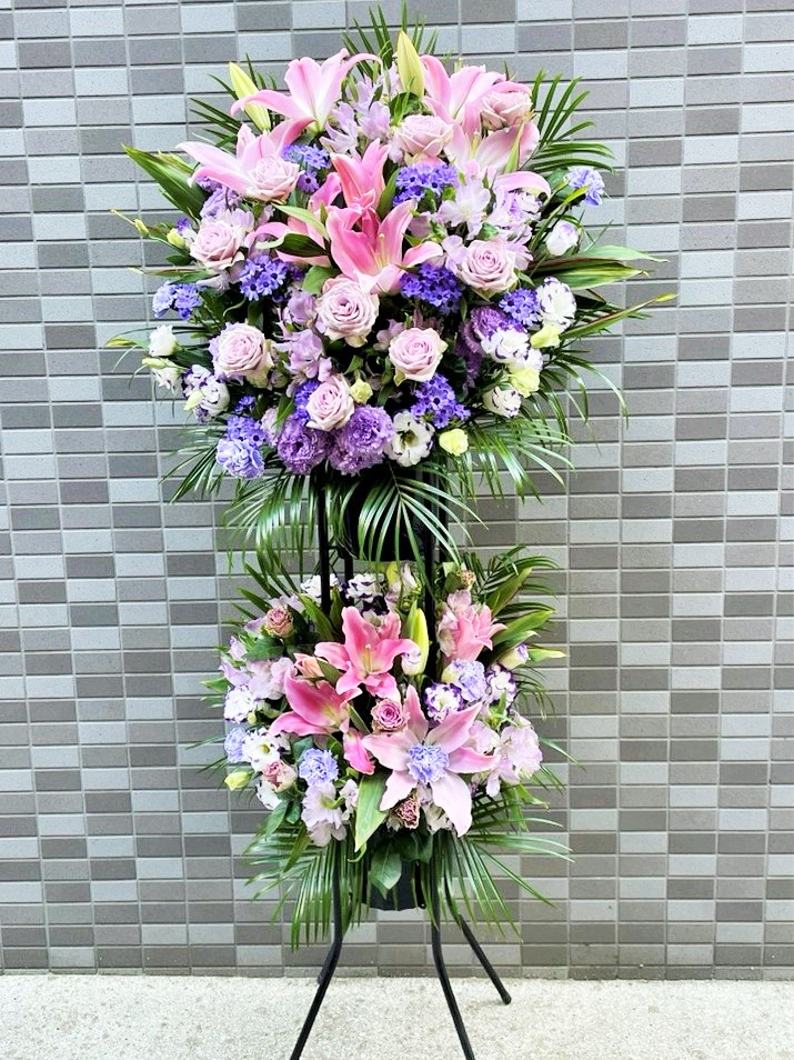 【法人向け】2段スタンド花（お任せプラン・40,000円）