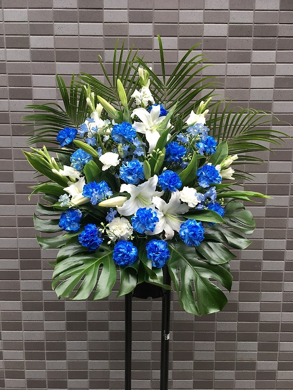 1543　Ｗ×Ｂ　Ｍデザイン　スタンド花