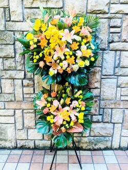 【法人・VIP向け特注】2段スタンド花（お任せプラン・70,000円）