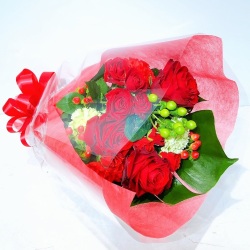 【ちょっとした気持ちを、さりげなくお花で】  花束（4,000円・税別） ※おまかせ花材／カラー指定OK