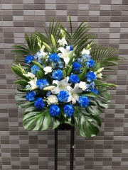 1543　Ｗ×Ｂ　Ｍデザイン　スタンド花