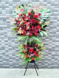 【法人様向け・最上級】2段スタンド花（お任せプラン・50,000円）