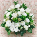 お供え お悔やみ 法要 一周忌 供花 枕花 白 緑 アレンジメント