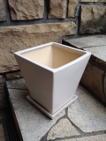 インテリア白陶器鉢　