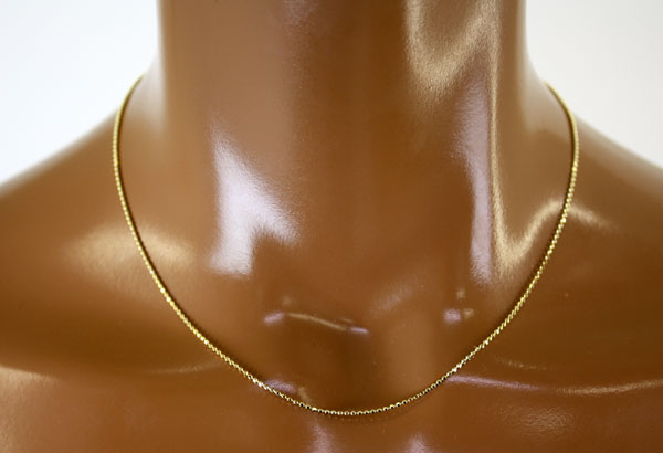 ハワイアンジュエリー イエローシルバーカットボールチェーン40cm IF /ハワイアンジュエリー・ハワイアンアクセサリー