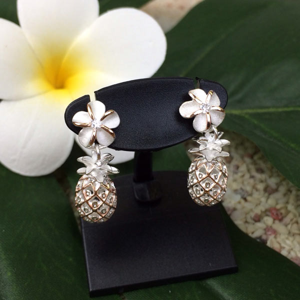 ハワイアンジュエリー パイナップルキャッチピアス/SILVER925 アクセサリー　ギフト
