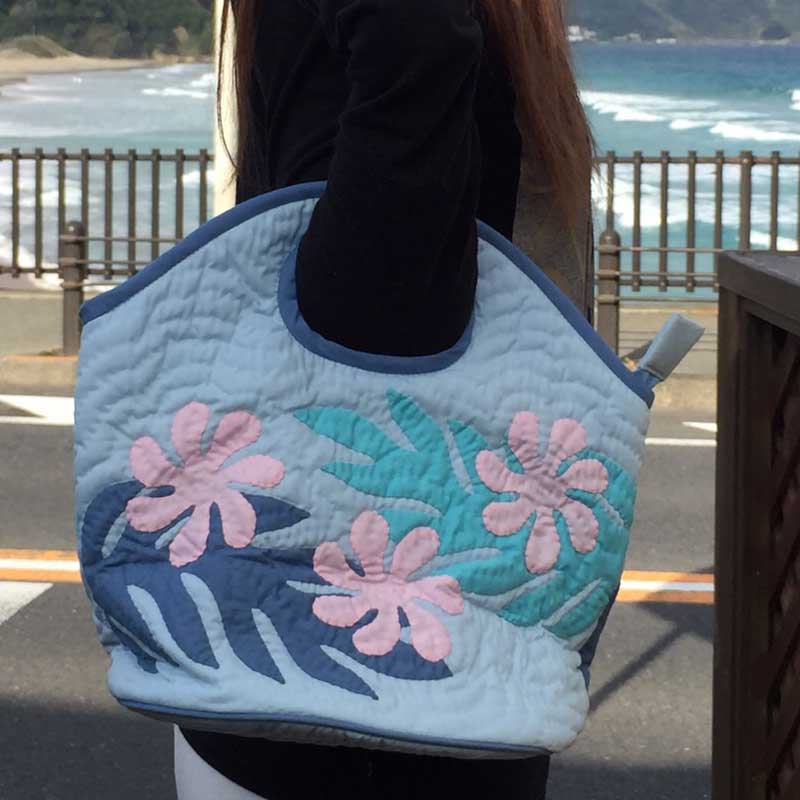 ハワイアンキルト Hawaiian Quilt 「ラウンドバッグ」