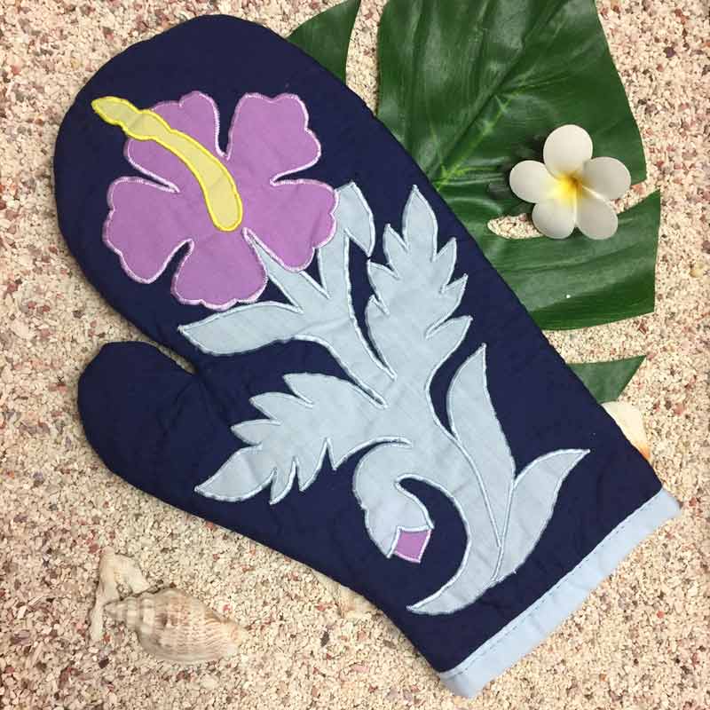 ハワイアンキルト　Hawaiian Quilt  ハイビスカス柄鍋つかみ