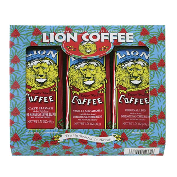 LION　COFFEE　ライオンコーヒー3種ギフトセット　49g×3パック