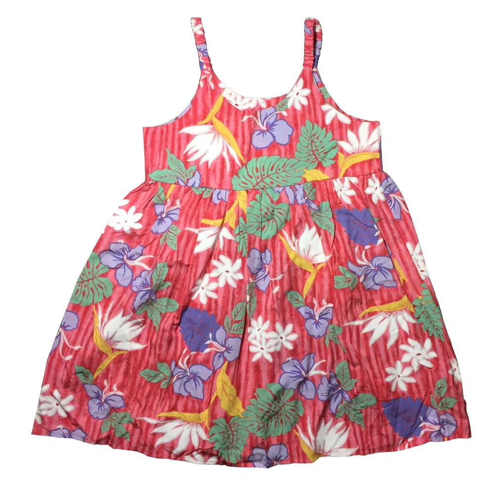 ハワイアン キッズ ワンピース　ピンク/女の子用 子供服