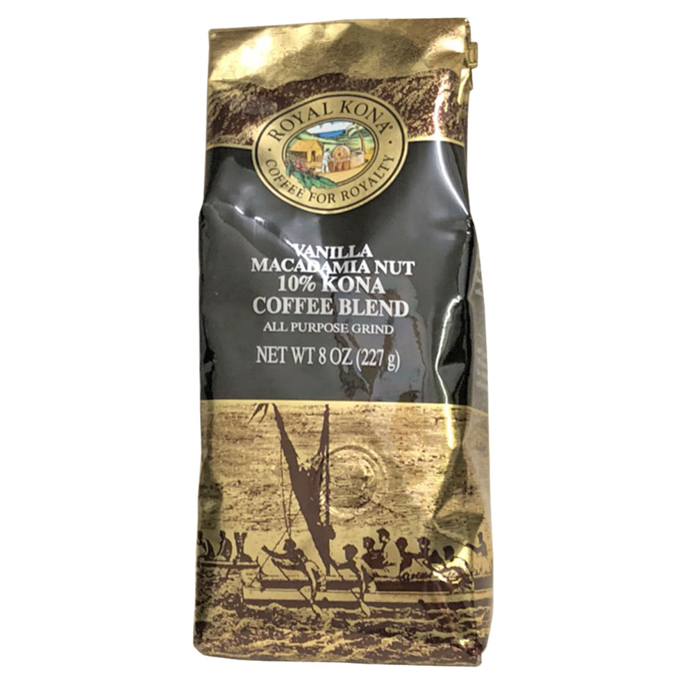 ROYAL KONA Coffee ロイヤルコナコーヒー 10 Kona CoffeeBlend Vanilla Macadamia 8OZ