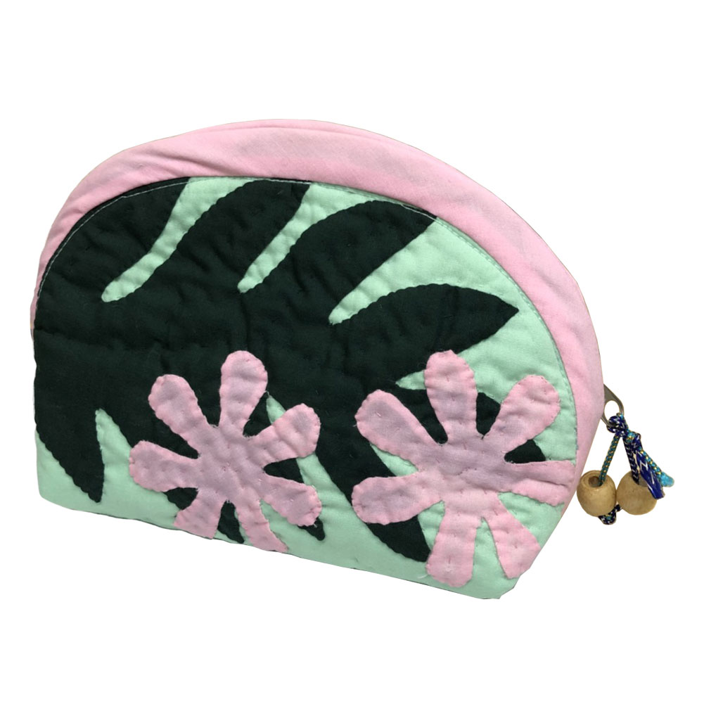ハワイアンキルト Hawaiian Quilt ティアレポーチ/化粧ポーチ 小物入れ ハワイアン雑貨