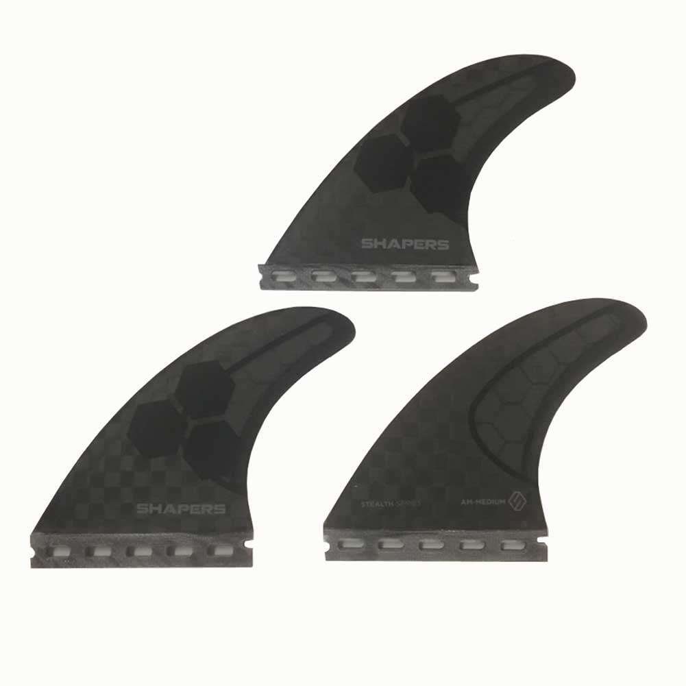 SHAPERS FINS　AM1 corbon stealth　FUTURE/シェーパーズフィン　カーボンステルス 3フィンショートボードフィン サーフィン