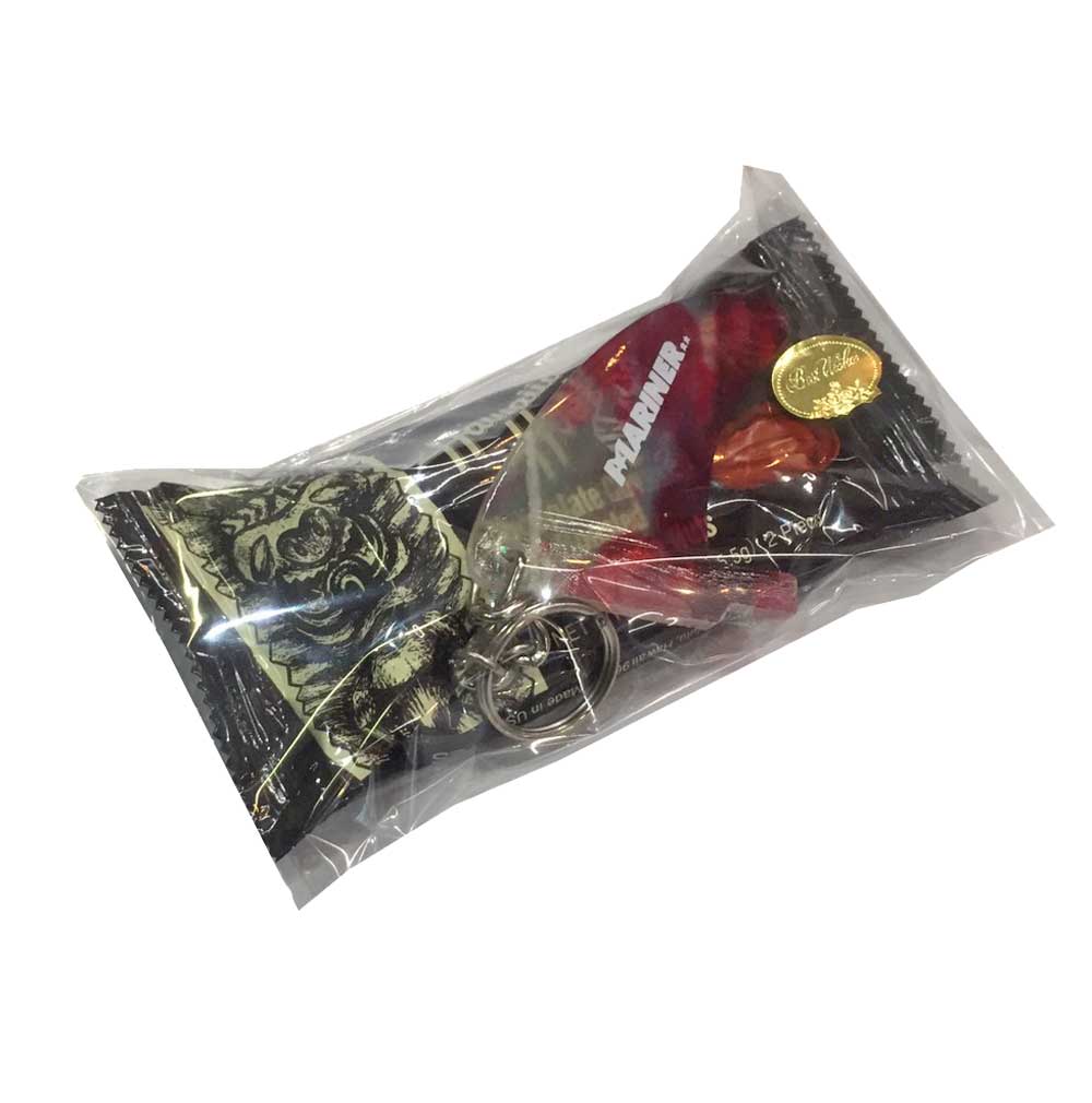バレンタインデーギフトセット Rainbow fin　キーホルダー×ハワイアンホーストチョコレートミニパックセット