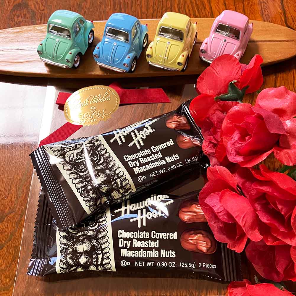 バレンタインギフトセットミニカーリトルパステルカラービートルチョコバーセット
