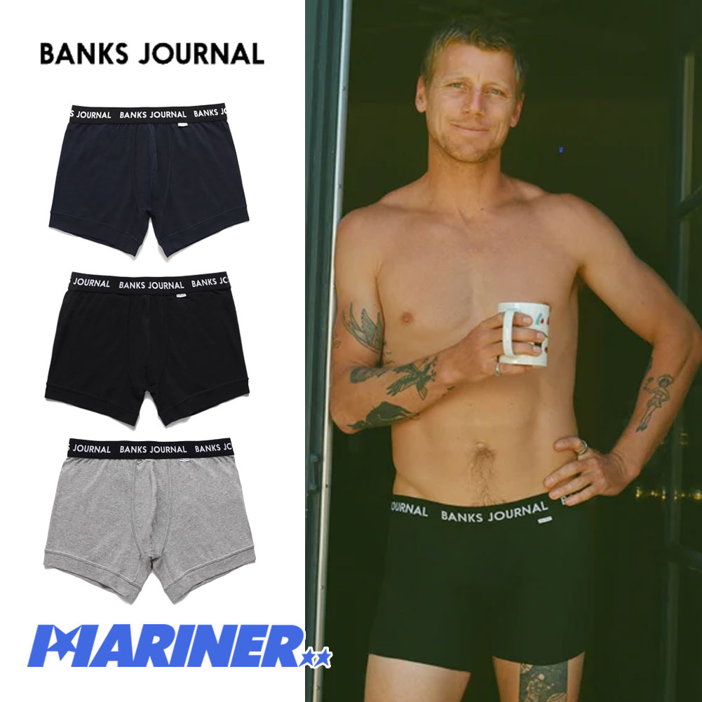 バンクスジャーナル ラベルボクサーブリーフ BANKS JOURNAL LABEL BOXER BRIEF UW0001