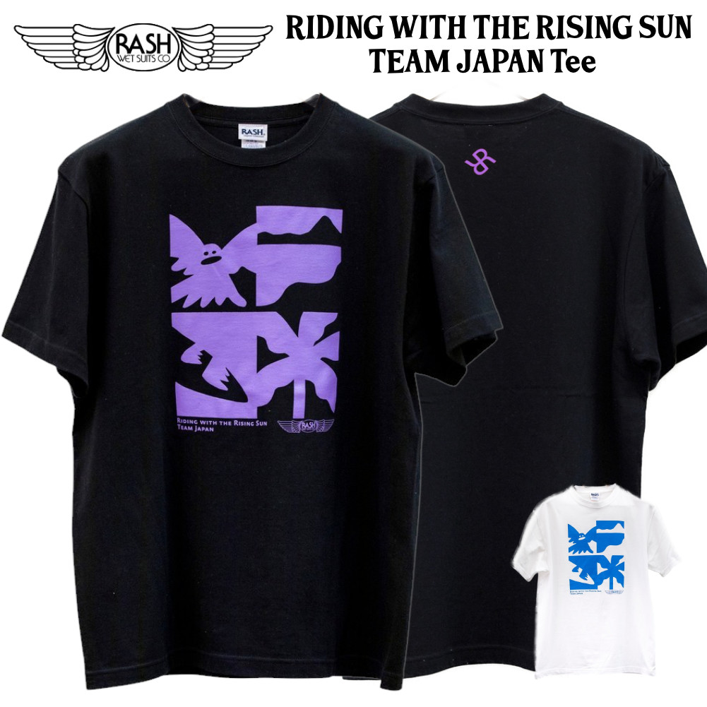 2025 RASH RIDING WITH THE RISING SUN TEAM JAPAN Tee 半袖Tシャツ RASHxSayori