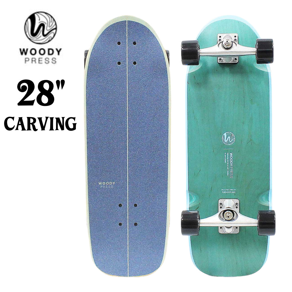 WOODY PRESS 28インチ スケートボード サーフスケート コンプリート