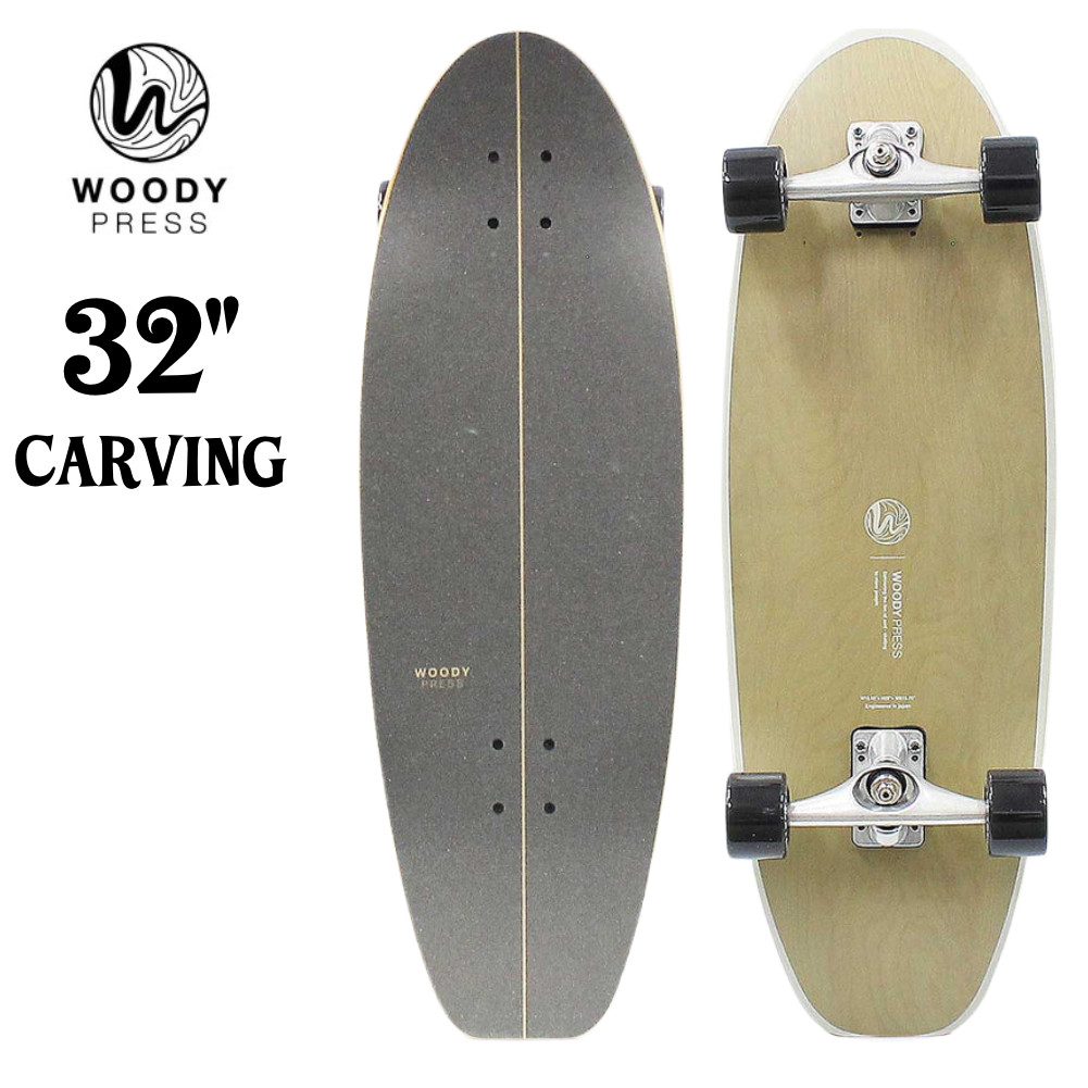 WOODY PRESS 32インチ スケートボード サーフスケート コンプリート