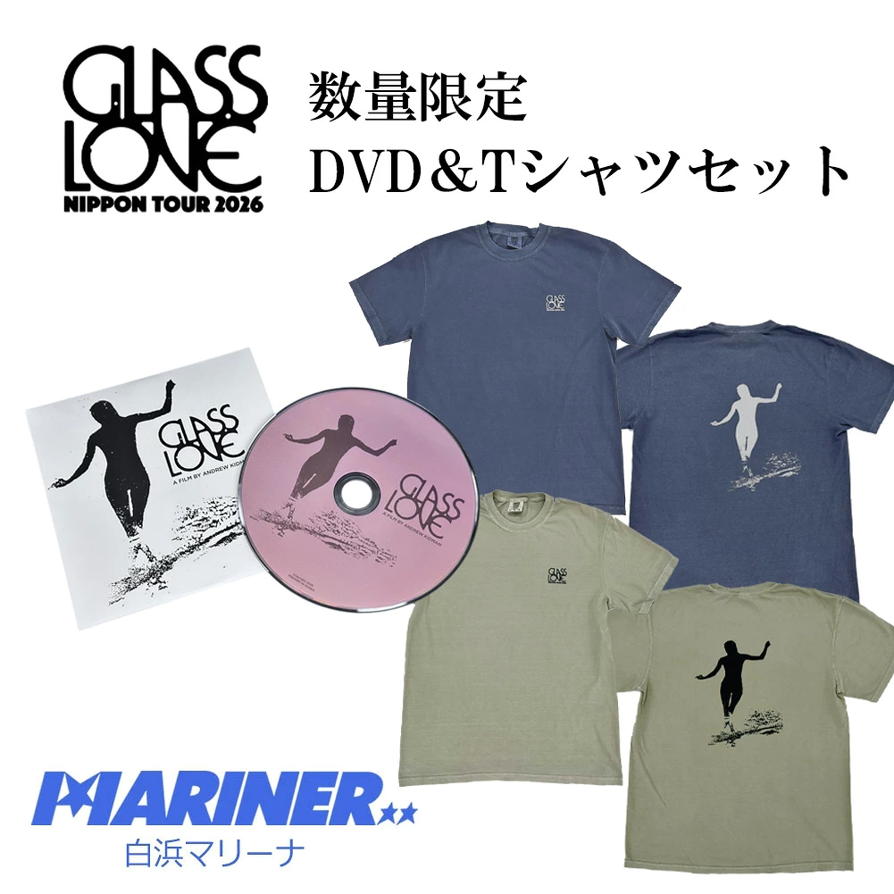 GLASSLOVE NIPPON TOUR 2026 数量限定 DVD Tシャツ セット商品 日本語字幕版 半袖 ヴィンテージ加工 コンフォートカラーズ Comfort Colors バックプリント BREAKER OUT
