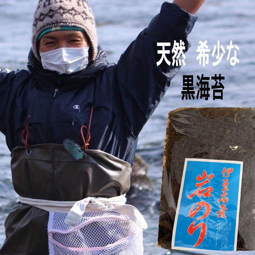 新物 伊豆 下田 黒のり 海苔 ２枚入り 天然 須崎産 お茶漬け 炙り海苔