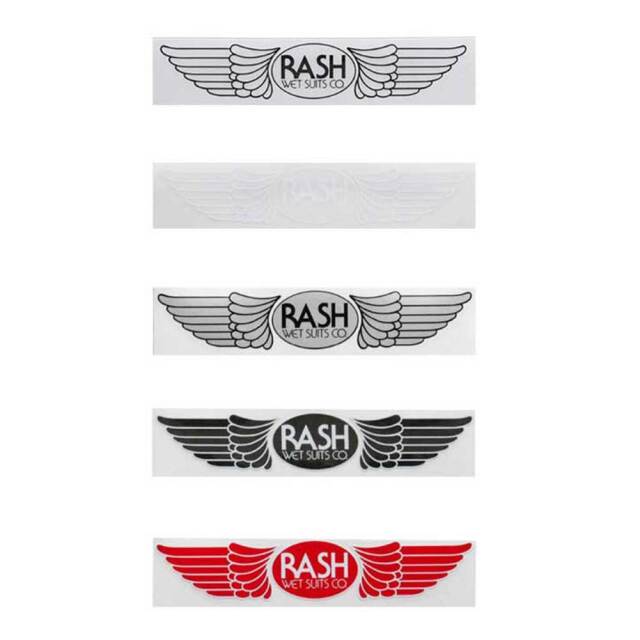 RASH ラッシュ羽マーク特大ステッカー（カラー5色）/ ラッシュ