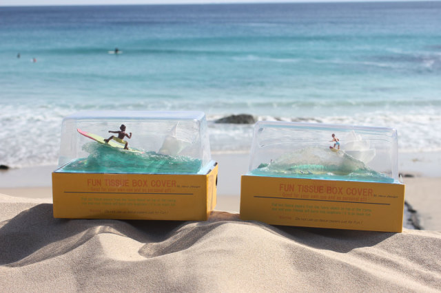 ウェーブティッシュケース / インテリア小物・雑貨 サーフィン