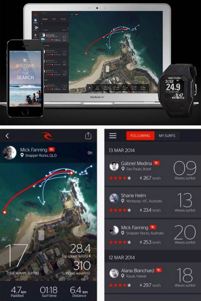Rip Curl Search GPS 腕時計 リップカール サーチGPS a01-001/ユニセックス 腕時計 サーフウォッチ